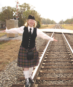 Never pipe on the tracks!